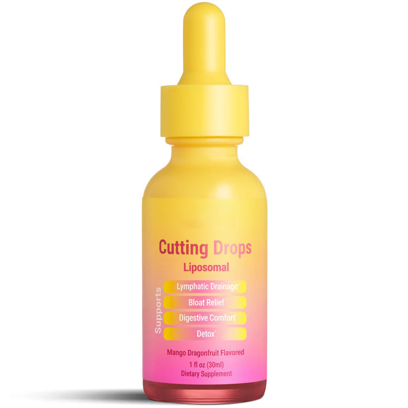 Liposomal Cutting Drops 30ml Mango Dragonfruit Flavor, Lymphatic Drainage, Bloating Relief, Digestive Comfort & Detox Dietary Supplement