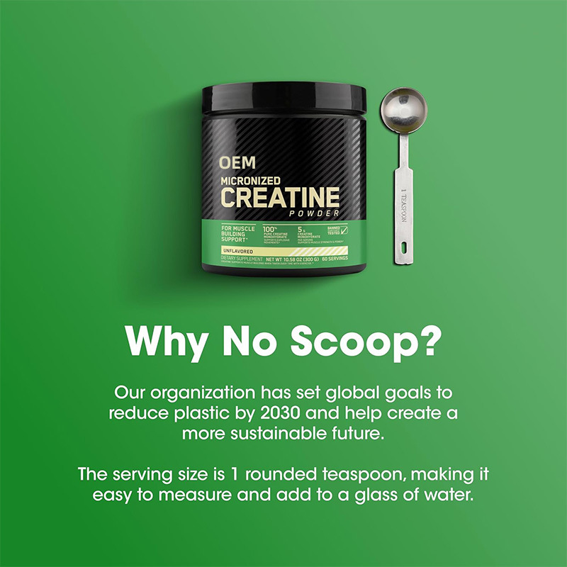 Micronized Creatine Monohydrate Powder, Unflavored 300g Tub (60 Servings), 5g Per Scoop 100% Pure Creatine for Muscle Strength, Explosive Power & Lean Muscle Gain, Banned Substance Tested Gym Supplement